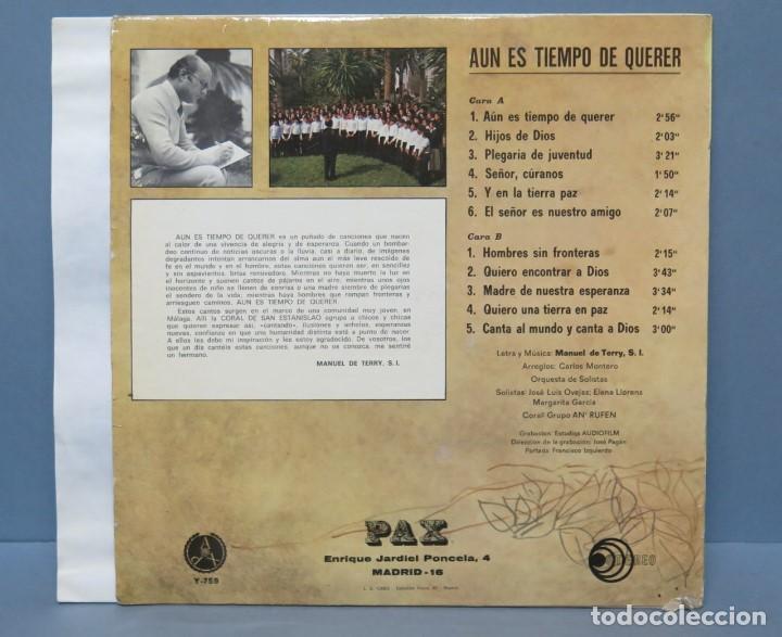 Discos de vinilo: LP. MANUEL TERRY. AUN ES TIEMPO DE QUERER - Foto 2