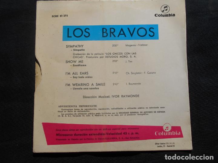 Discos de vinilo: LOS BRAVOS // SYMPATHY + 3 - Foto 2