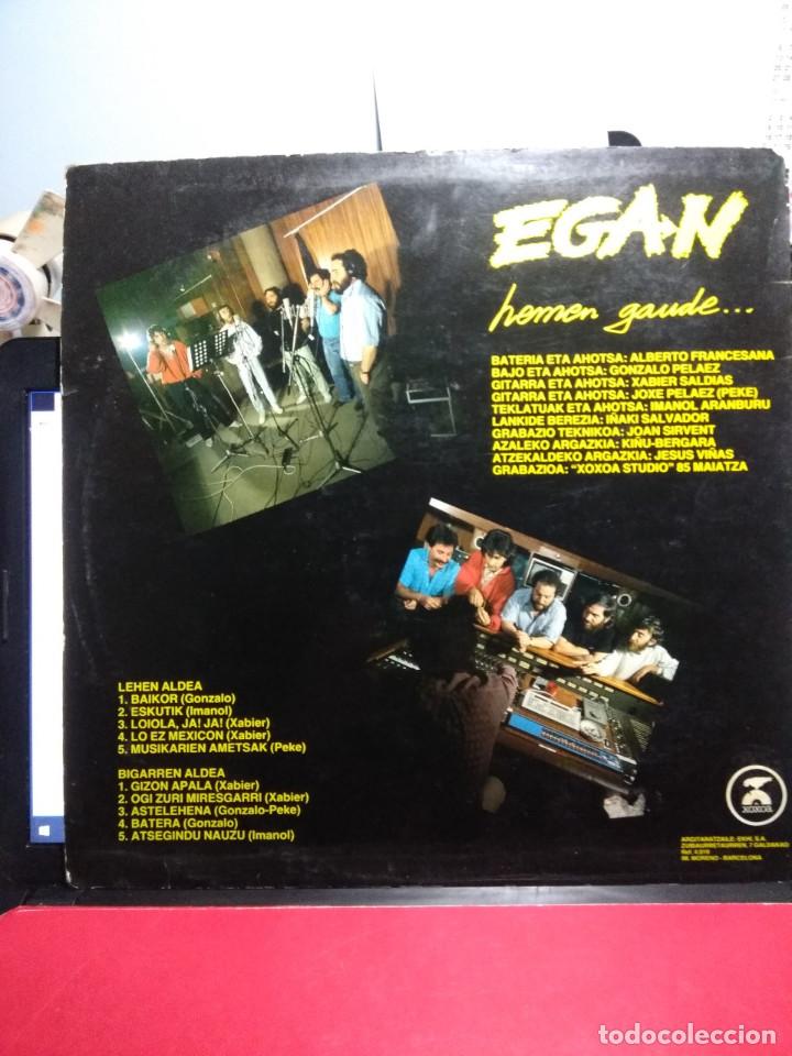 Discos de vinilo: LP EGAN : HEMEN GAUDE - Foto 2