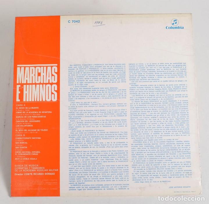 Discos de vinilo: MARCHAS E HIMNOS. COLUMBIA, 1969 - Foto 2