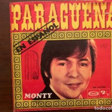 Discos de vinilo: MONTY – CANTA EN ESPAÑOL SELLO: BARCLAY ?– SN-20388 FORMATO: VINYL, 7 , 45 RPM, SINGLE PAÍS: SPAIN . Lote 152198554