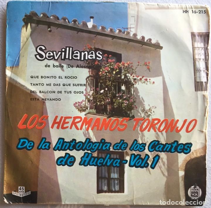 Discos de vinilo: Hermanos Toronjo Sevillanas - Foto 1