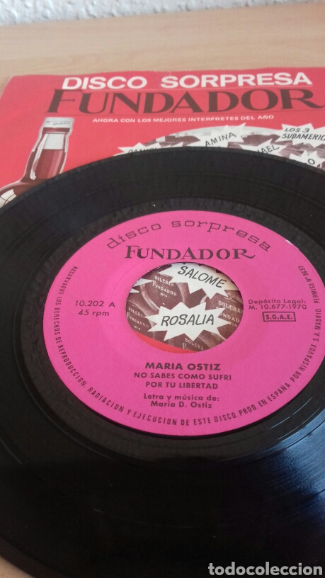 Disques de vinyle: DISCO SORPRESA FUNDADOR MARIA OSTIZ