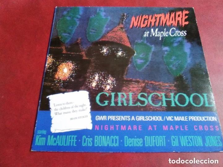 Discos de vinilo: GIRSCHOOL NIGHTMARE AT MIPLE CROSS - Foto 1