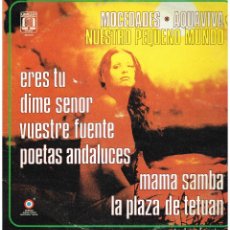 Discos de vinilo: MOCEDADES / AQUAVIVA / NUESTRO PEQUEÑO MUNDO - LP 1973 - ED. BELGICA ?. Lote 152332410