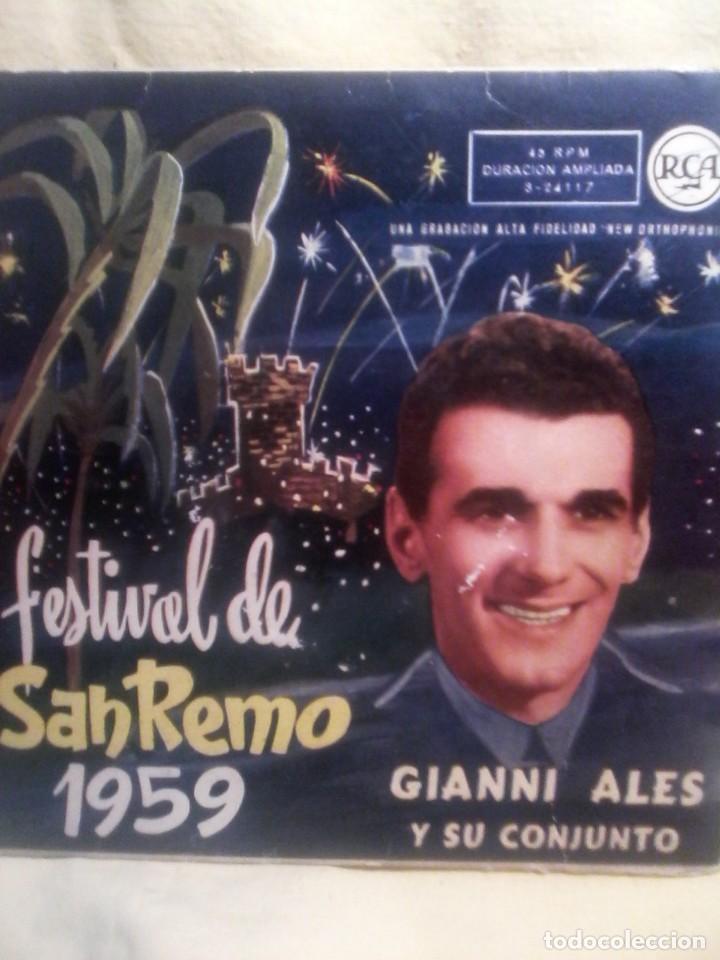 Discos de vinilo: FESTIVAL DE SAN REMO - 1959 - Foto 1