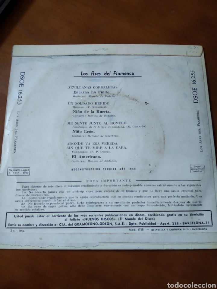 Discos de vinilo: LOS ASES DEL FLAMENCO - Foto 2