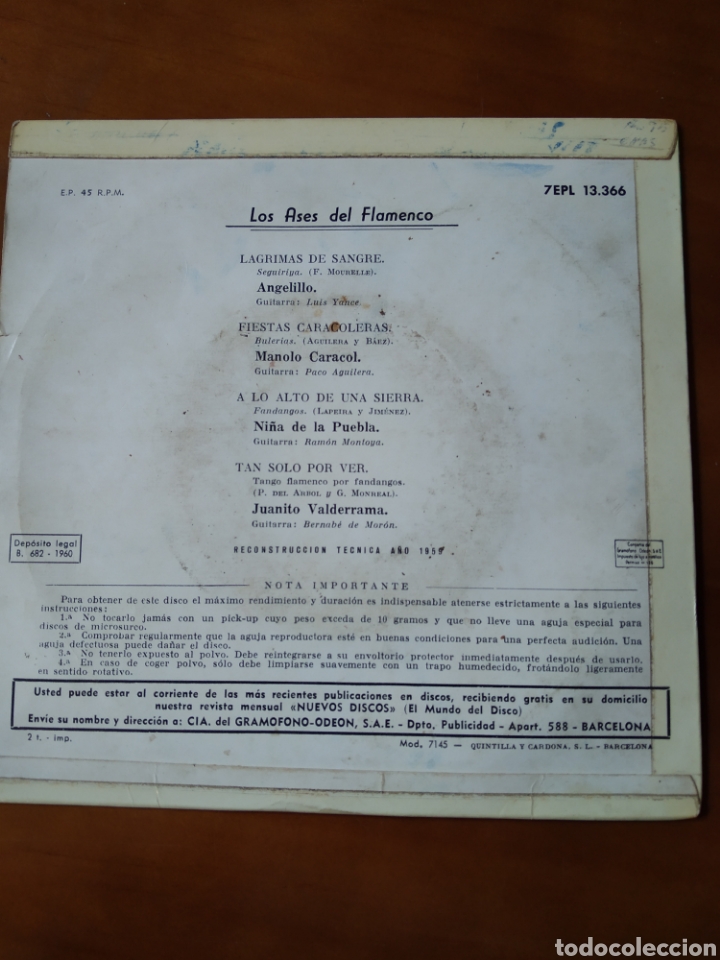 Discos de vinilo: LOS ASES DEL FLAMENCO - Foto 2