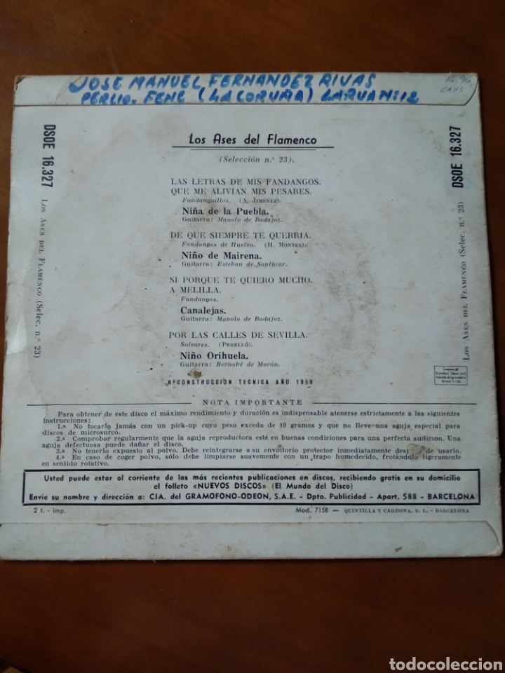 Discos de vinilo: LOS ASES DEL FLAMENCO - Foto 2