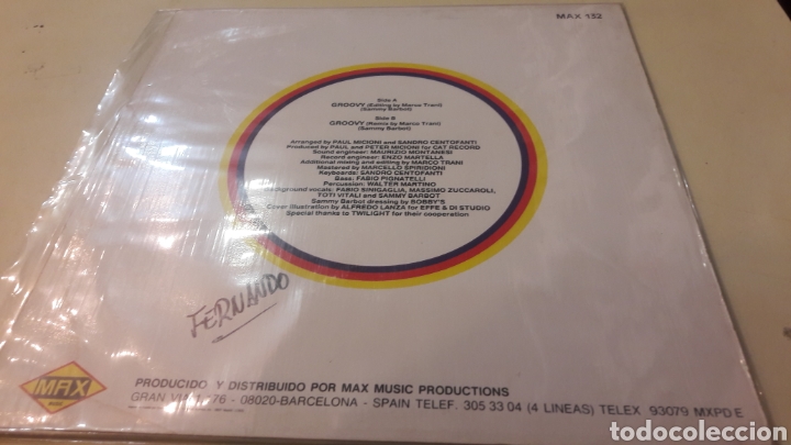 Discos de vinilo: Spmmy Barbot Groovy Maxi Max132 1983 - Foto 2