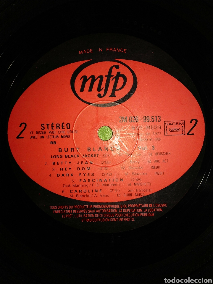 Discos de vinilo: Burt blanca - rock & roll - Foto 4