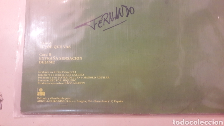 Discos de vinilo: Luna maxi single 45 r.p.m ariola - Foto 2