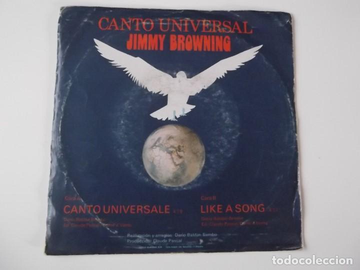 Discos de vinilo: JIMMY BROWNING - Canto universal - Foto 2