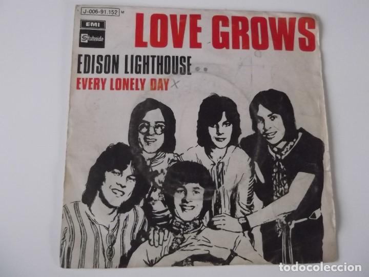 Discos de vinilo: EDISON LIGHTHOUSE - Love grows - Foto 1