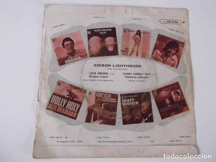 Discos de vinilo: EDISON LIGHTHOUSE - Love grows - Foto 2