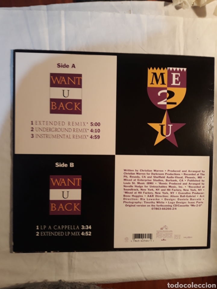 Discos de vinilo: Me 2 U.i want you back.1993 - Foto 2