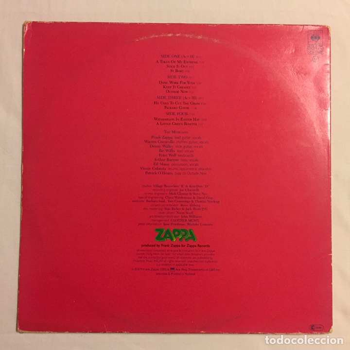 Frank Zappa Joe S Garage Acts Ii Iii Lp Do Sold At Auction