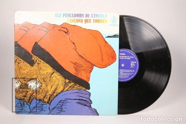 Disques de vinyle: Disco LP De Vinilo - Els Pescadors de L'Escala/Can&ccedil;ons que Tornen -Hispa Vox 1977 - Portada Abierta