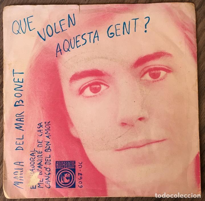 Discos de vinilo: MARIA DEL MAR BONET. SINGLE - Foto 1