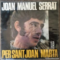 Discos de vinilo: JOAN MANUEL SERRAT. SINGLE.. Lote 152927866