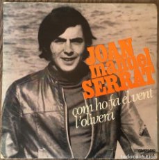 Discos de vinilo: JOAN MANUEL SERRAT. SINGLE.. Lote 152927950