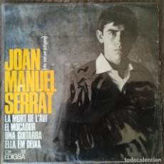 Discos de vinilo: JOAN MANUEL SERRAT. SINGLE.. Lote 152928486