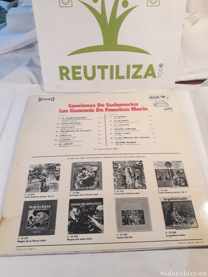 Discos de vinilo: Los guaranis de Francisco Marin.1971 - Foto 2