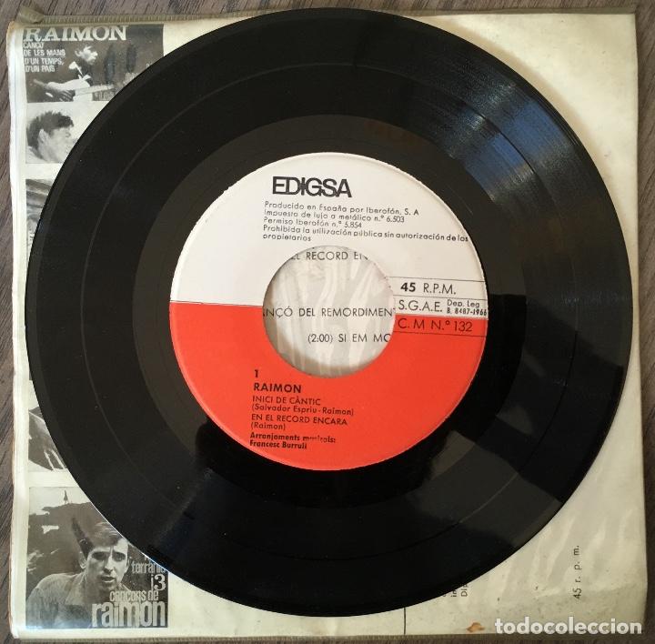 Discos de vinilo: RAIMON. SINGLE Buen estado - Foto 3
