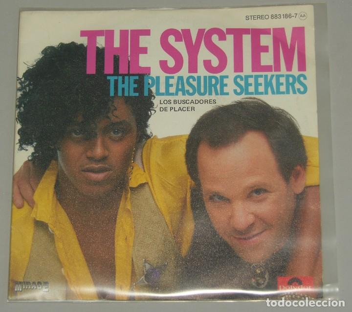 Discos de vinilo: the system - the pleasure seekers / lp version (single espa&ntilde;ol de 1985) - Foto 1