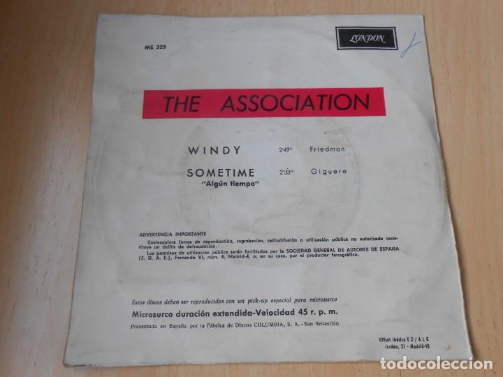 Discos de vinilo: ASSOCIATION, THE, SG, WINDY + 1, A&Ntilde;O 1967 - Foto 2