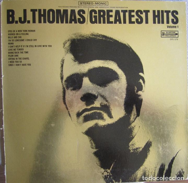 Discos de vinilo: B.J. THOMAS: GREATEST HITS, VOLUME 1. - Foto 1