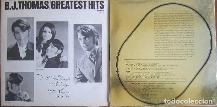 Discos de vinilo: B.J. THOMAS: GREATEST HITS, VOLUME 1. - Foto 3