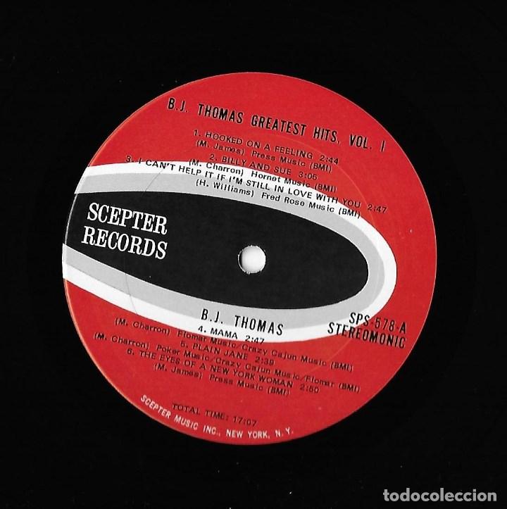 Discos de vinilo: B.J. THOMAS: GREATEST HITS, VOLUME 1. - Foto 4