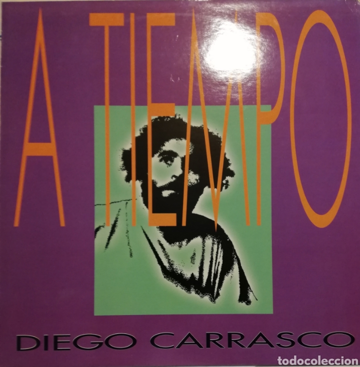 Discos de vinilo: DIEGO CARRASCO / A TIEMPO (LP) 1991 (POLYDOR) - Foto 1