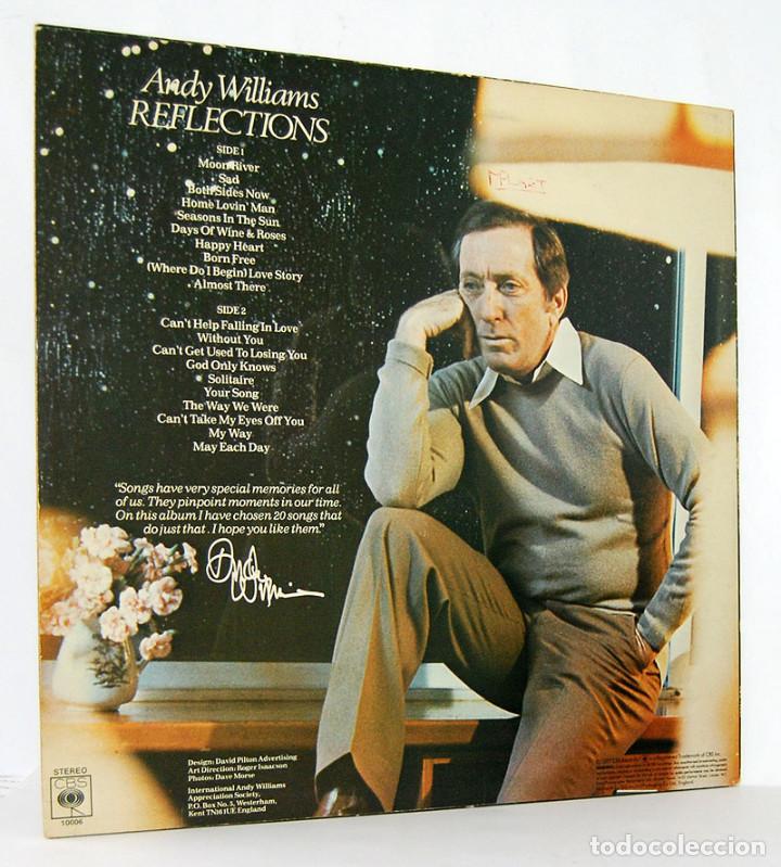 Discos de vinilo: Andy Williams - Reflections. LP. CBS - Foto 2