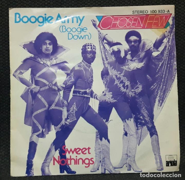 Discos de vinilo: CHOSEN FEW - BOOGIE ARMY BOOGIE DOWN - SINGLE - ARIOLA - 1979 - Foto 1