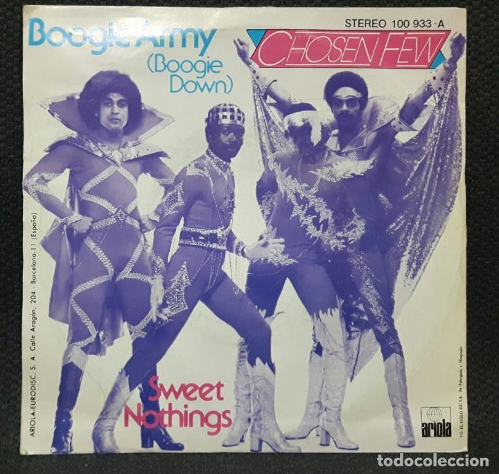Discos de vinilo: CHOSEN FEW - BOOGIE ARMY BOOGIE DOWN - SINGLE - ARIOLA - 1979 - Foto 3