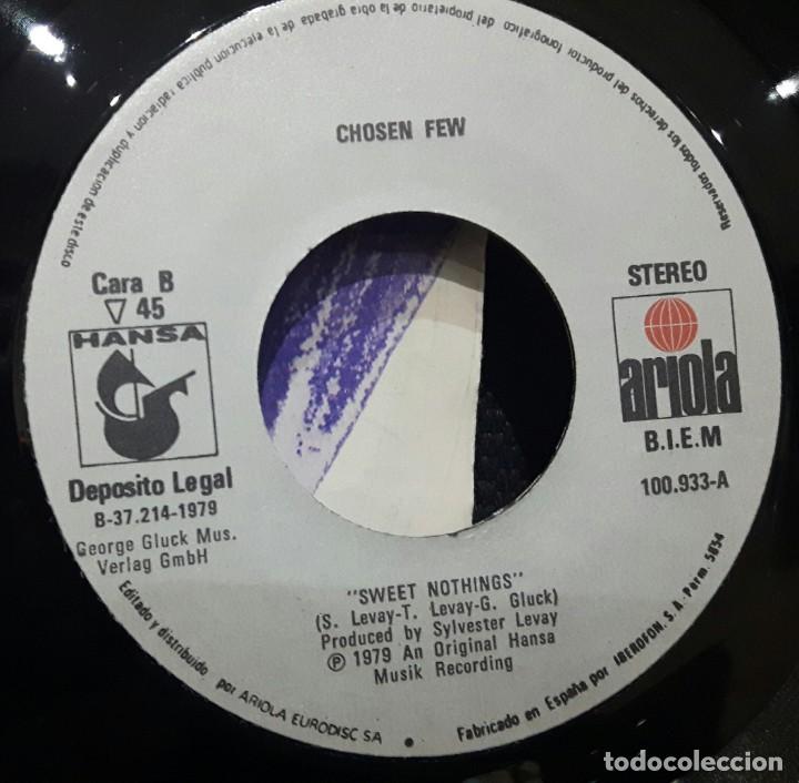 Discos de vinilo: CHOSEN FEW - BOOGIE ARMY BOOGIE DOWN - SINGLE - ARIOLA - 1979 - Foto 6