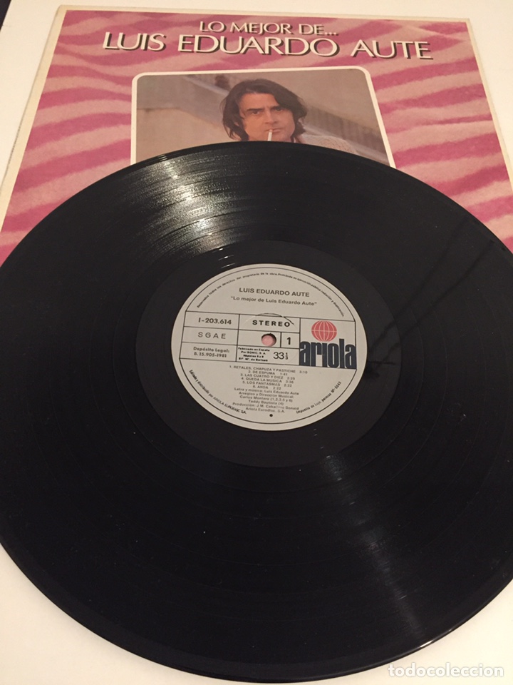 Discos de vinilo: LUIS EDUARDO AUTE - LO MEJOR DE... - LP - Foto 3