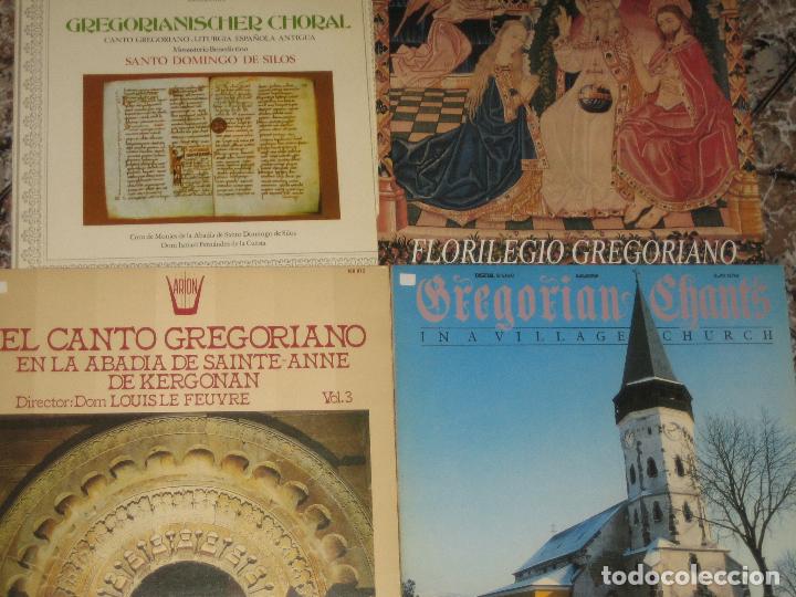 Discos de vinilo: CANTOS GREGORIANOS - LOTE DE 4 LPS - Foto 1