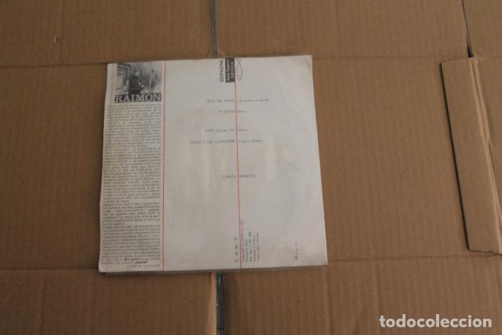 Discos de vinilo: RAIMON, CANSONS DE RAIMON, SINGLE - Foto 2