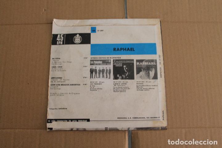 Discos de vinilo: RAPHAEL, MA VIE/MI VIDA, SINGLE - Foto 2