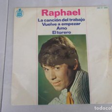 Discos de vinilo: RAPHAEL - LA CANCIÓN DEL TRABAJO - EP - 1966