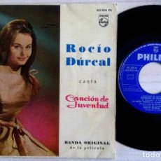 Discos de vinilo: ROCIO DÚRCAL - ROCIO DÚRCAL CANTA CANCIÓN DE JUVENTUD BANDA ORIGINAL DE LA PELICULA - EP 1962