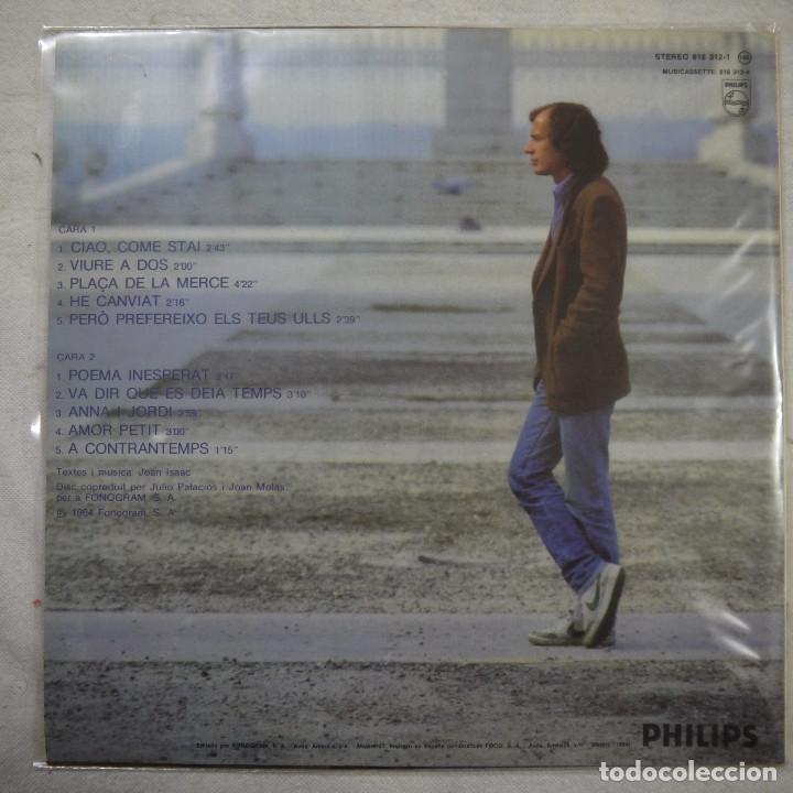 Discos de vinilo: JOAN ISAAC - INESPERAT - LP 1984 - Foto 2