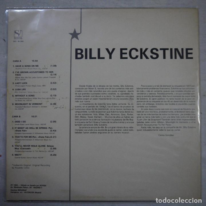 Discos de vinilo: ESTRELLAS DEL JAZZ. BILLY ECKSTINE - LP 1984 - Foto 2