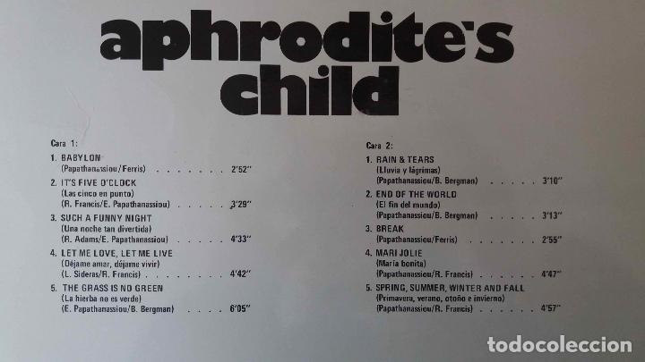 Discos de vinilo: APHRODITES CHILD, DISCO DE ORO. LP ESPA&Ntilde;A - Foto 2