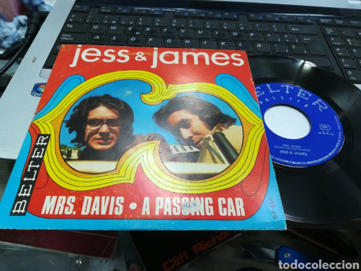 Discos de vinilo: Jess & james single mrs. Davis 1969 - Foto 1