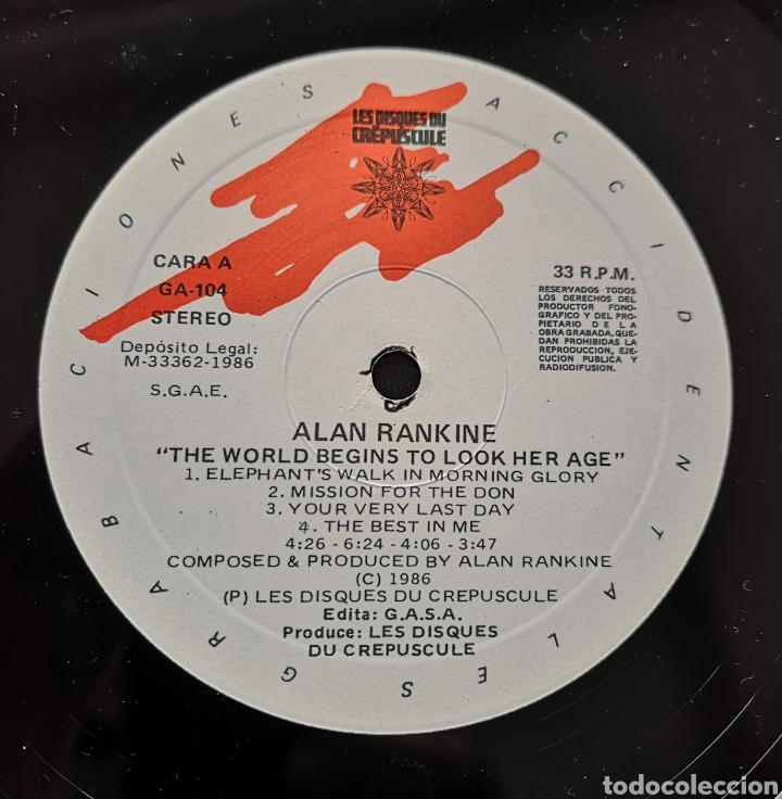 Discos de vinilo: ALAN RANKINE - VINILO LP - Foto 2