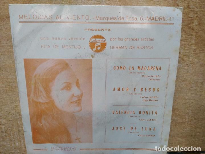 Disques de vinyle: German de Bustos y su Conjunto - Como la Macarena - Single del Sello Columbia 1960